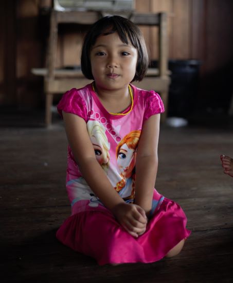 Cute Thai girl wearing her favourite dress